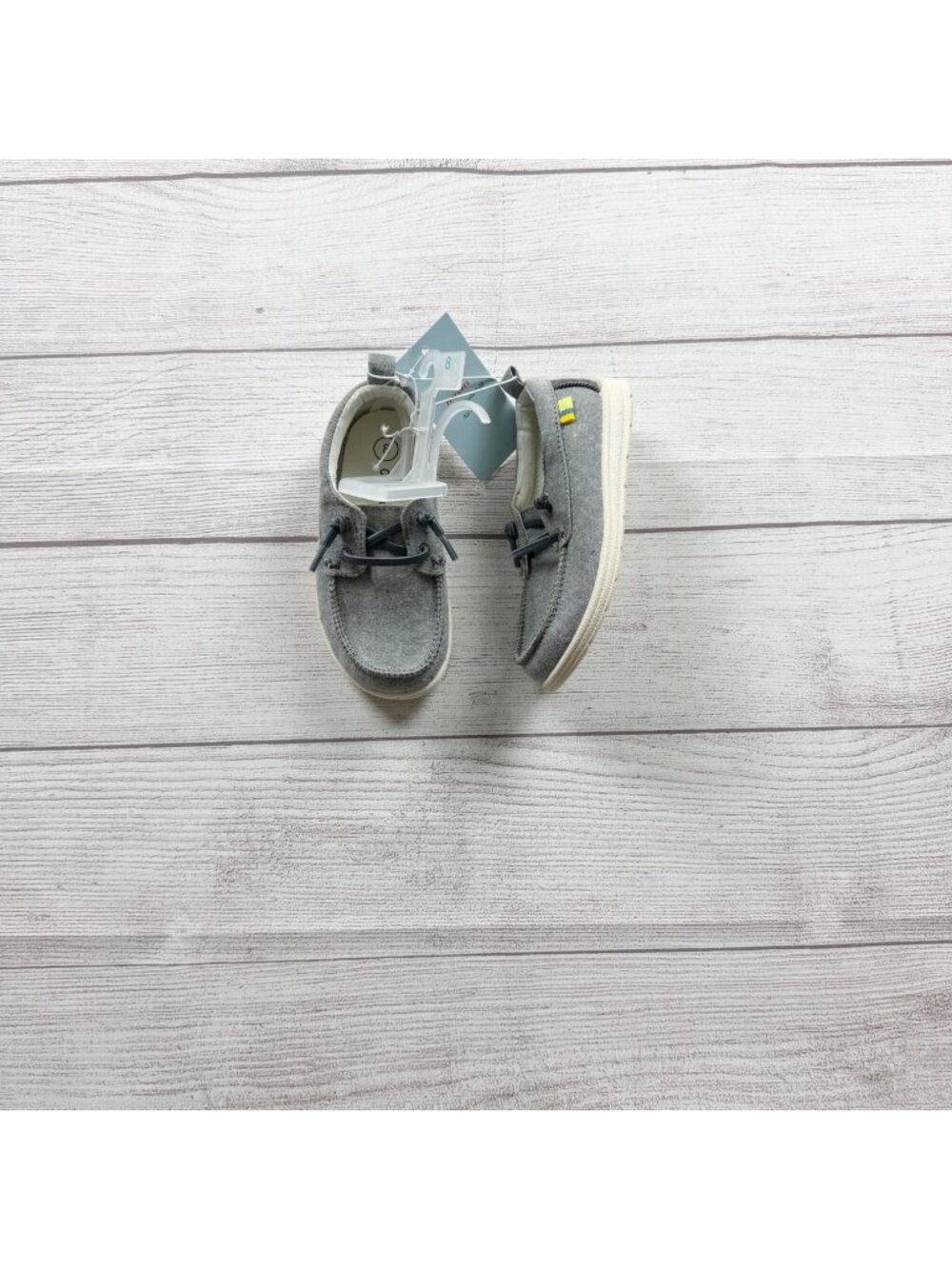 Cat & Jack Gray Canvas Slip On Boat Shoes Toddler Lightweight Casual Sole NWT 8